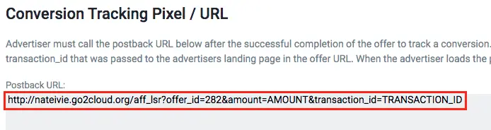 How to set up a conversion tracking pixel in TUNE
