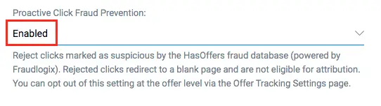 Proactive click fraud protection in TUNE